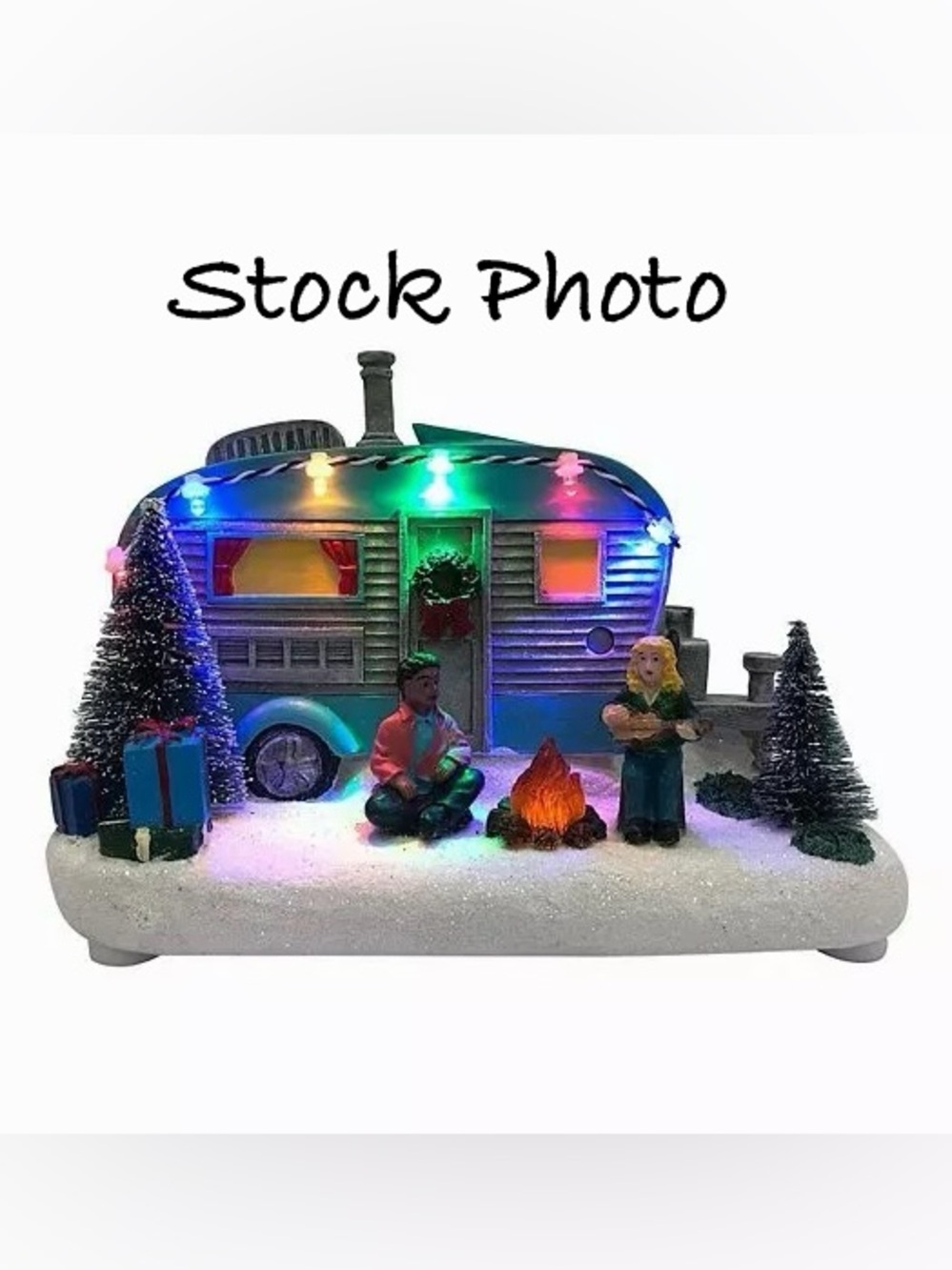 St. Nicholas Square Camper Light Up Campfire Christmas Village 2024 NEW - Picture 7 of 8